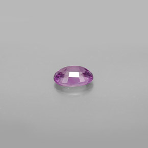 Safira roxo natural 0,69ct, corte oval, VVS