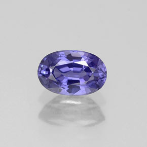 Safira violeta natural 0,67ct, corte oval, VS