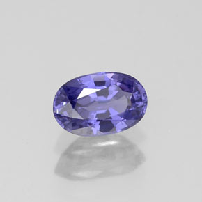 Safira violeta natural 0,67ct, corte oval, VS