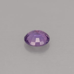 Safira violeta natural 0,55ct, corte redondo, VVS-VS