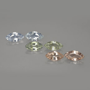Pedras preciosas de safira multicolorido natural de  ct, marquise, VVS-VS