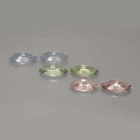 Pedras preciosas de safira multicolorido natural de  ct, marquise, VVS-VS