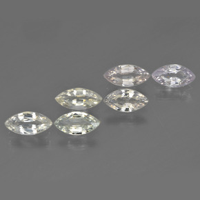 Pedras preciosas de safira multicolorido natural de 2,79 ct, marquise, VVS-VS