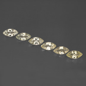 Pedras preciosas de safira amarelo natural de  ct, marquise, VVS-VS