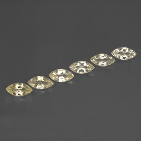 Pedras preciosas de safira amarelo natural de  ct, marquise, VVS-VS