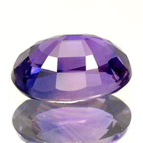 Safira azul natural 0,73ct, corte oval, VS