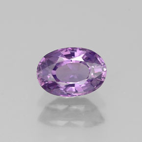 Safira violeta natural 0,78ct, corte oval, VVS