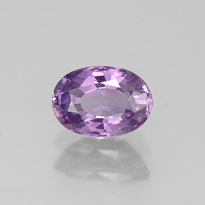 Safira violeta natural 0,78ct, corte oval, VVS