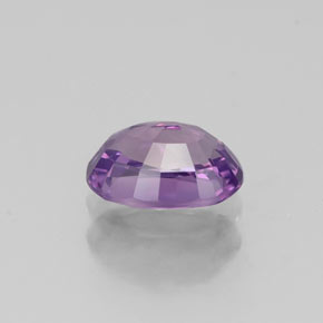Safira violeta natural 0,78ct, corte oval, VVS