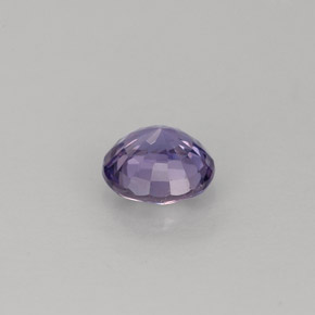 Safira violeta natural 0,65ct, corte redondo, VVS-VS