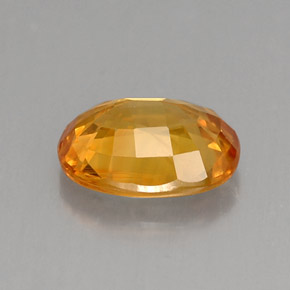 Safira amarelo natural 1,80ct, corte oval, VS-SI