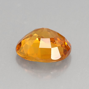 Safira laranja natural 1,81ct, corte oval, VS-SI