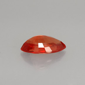 Safira laranja natural 1,13ct, marquise, VS