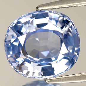 Safira azul natural 5,17ct, almofada cortada, VS