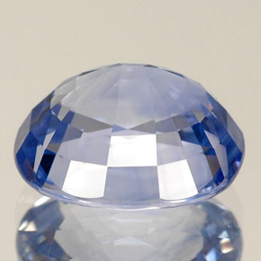 Safira azul natural 5,17ct, almofada cortada, VS