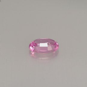 Safira rosa natural 0,54ct, corte oval, VVS