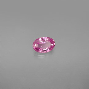 Safira rosa natural 0,58ct, corte oval, VVS-VS