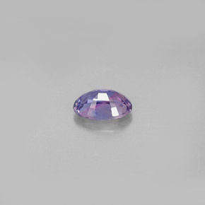 Safira violeta natural 0,63ct, corte oval, VS