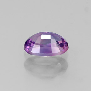 Safira violeta natural 0,61ct, corte oval, VS