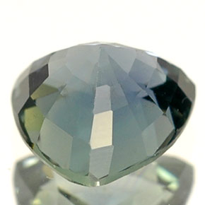 Safira verde natural 1,08ct, trillion, VS