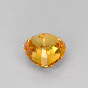 Safira amarelo natural 1,14ct, trillion, VS