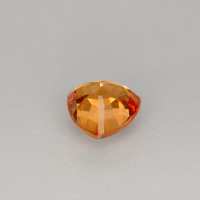 Safira laranja natural 1,11ct, trillion, VS