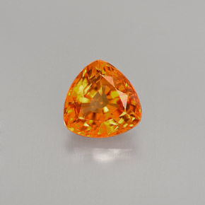 Safira laranja natural 1,11ct, trillion, VS