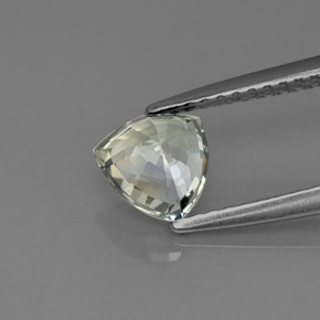 Safira verde natural 1,11ct, trillion, VS