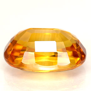 Safira amarelo natural 2,46ct, corte oval, VVS-VS