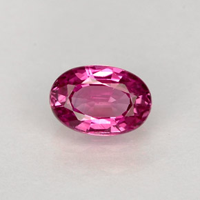 Safira rosa natural 0,64ct, corte oval, VVS-VS