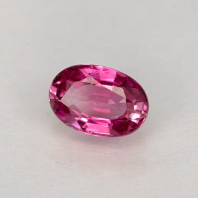 Safira rosa natural 0,64ct, corte oval, VVS-VS