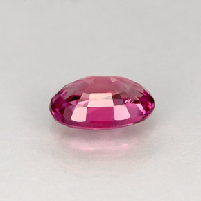 Safira rosa natural 0,64ct, corte oval, VVS-VS