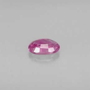 Safira rosa natural 0,59ct, corte oval, VVS