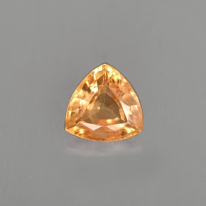 Safira amarelo natural 1,02ct, trillion, VS