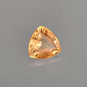 Safira amarelo natural 1,02ct, trillion, VS