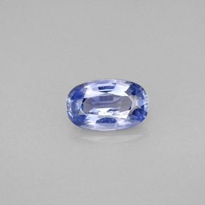 Safira azul natural 1,57ct, corte oval, VS