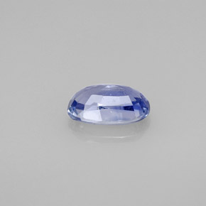 Safira azul natural 1,57ct, corte oval, VS