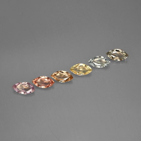 Pedras preciosas de safira multicolorido natural de  ct, marquise, VS-SI