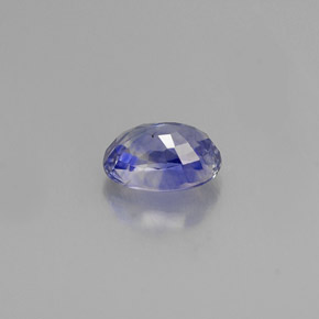 Safira azul natural 0,92ct, corte oval, VS