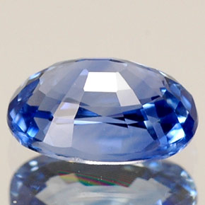 Safira azul natural 0,79ct, corte oval, VVS-VS