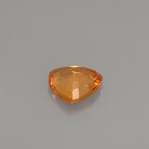 Safira laranja natural 0,87ct, trillion, VS