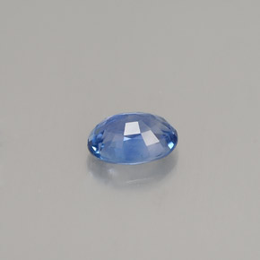 Safira azul natural 0,66ct, corte oval, VVS-VS