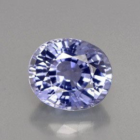 Safira azul natural 4,06ct, corte oval, IF