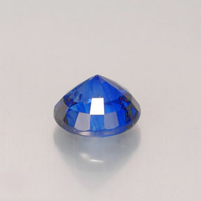 Safira azul natural 2,16ct, corte redondo, VVS