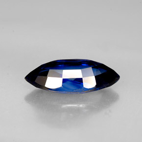 Safira azul natural 2,53ct, marquise, VVS
