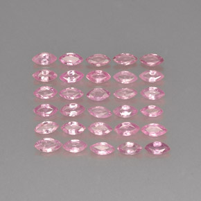 Pedras preciosas de safira rosa natural de  ct, marquise, VVS