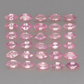 Pedras preciosas de safira rosa natural de  ct, marquise, VVS