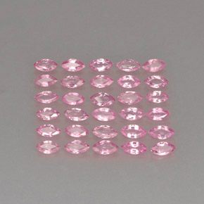 Pedras preciosas de safira rosa natural de  ct, marquise, VVS