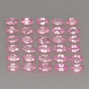 Pedras preciosas de safira rosa natural de  ct, marquise, VVS