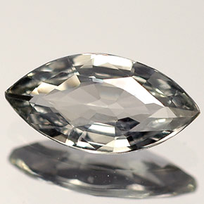 Safira verde natural 0,91ct, marquise, VVS